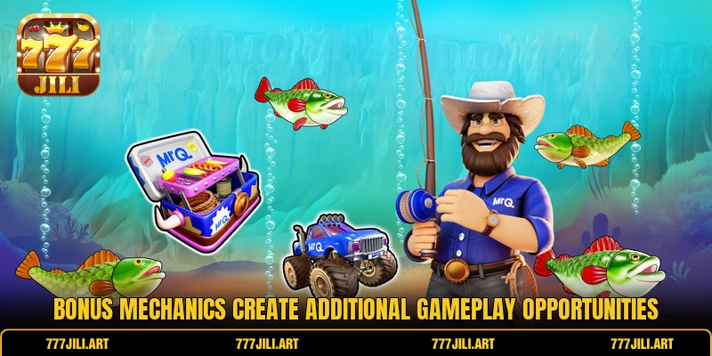 Bonus mechanics create additional gameplay opportunities
