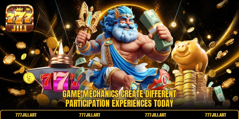 Game mechanics create different participation experiences today