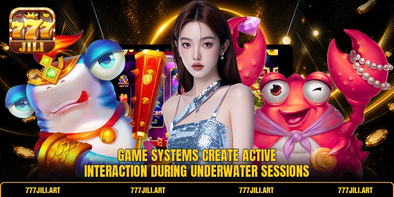 Game systems create active interaction during underwater sessions