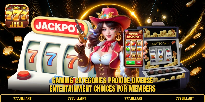 Gaming categories provide diverse entertainment choices for members