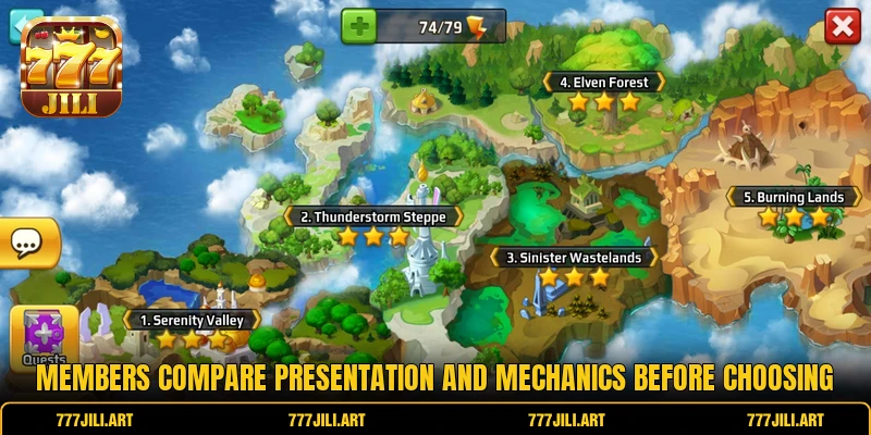 Members compare presentation and mechanics before choosing