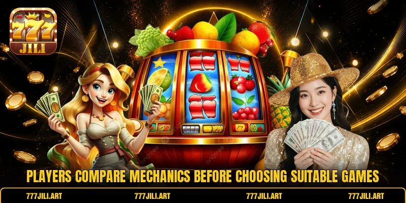 Players compare mechanics before choosing suitable games