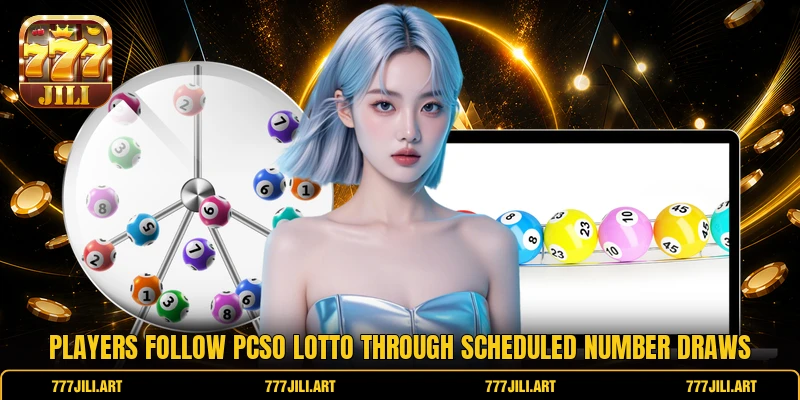 Players follow PCSO Lotto through scheduled number draws