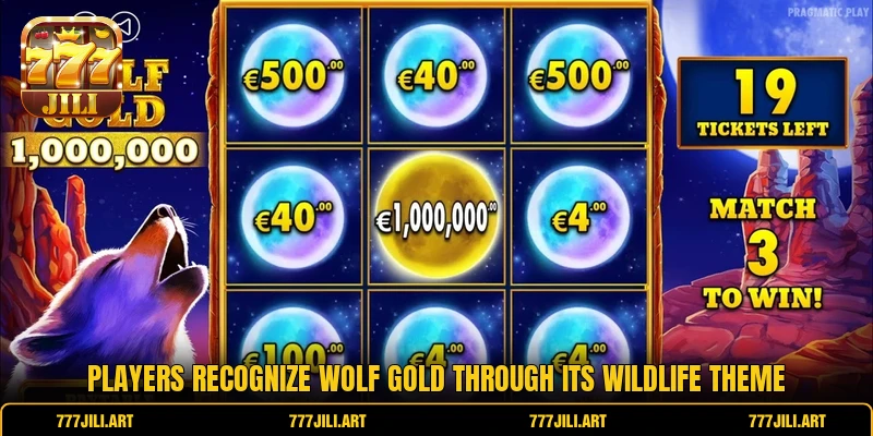 Players recognize Wolf Gold through its wildlife theme