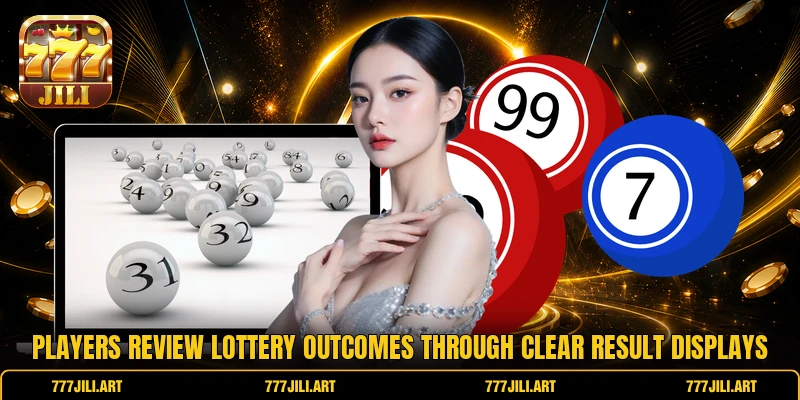 Players review lottery outcomes through clear result displays