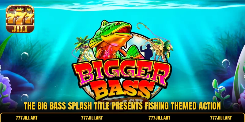 The Big Bass Splash title presents fishing themed action