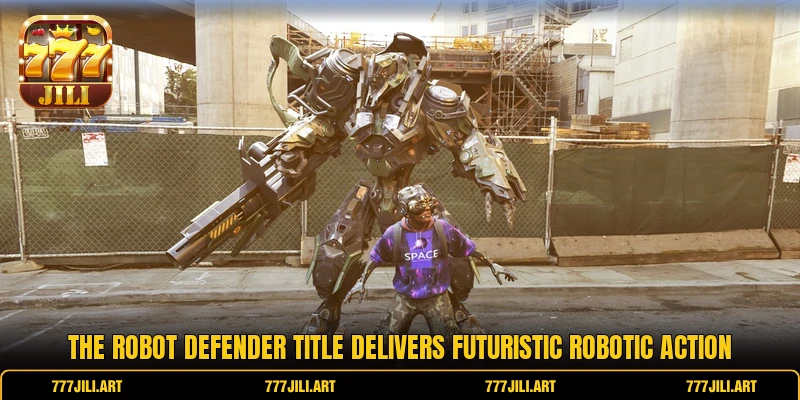 The Robot Defender title delivers futuristic robotic action